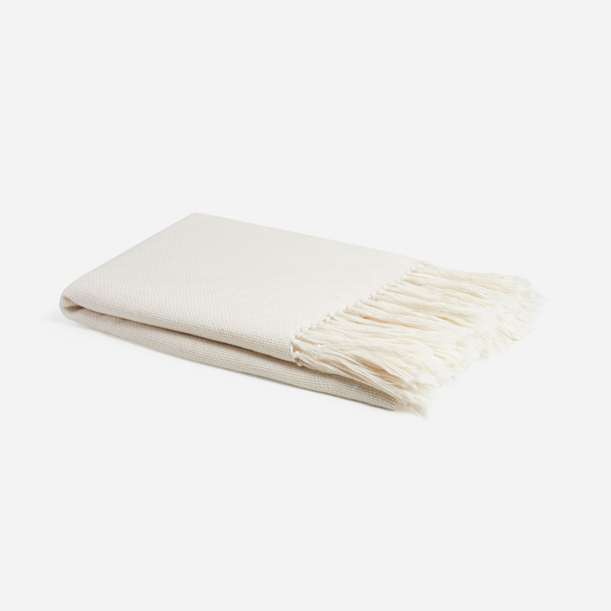 Baby Alpaca Brushed Blanket Ivory